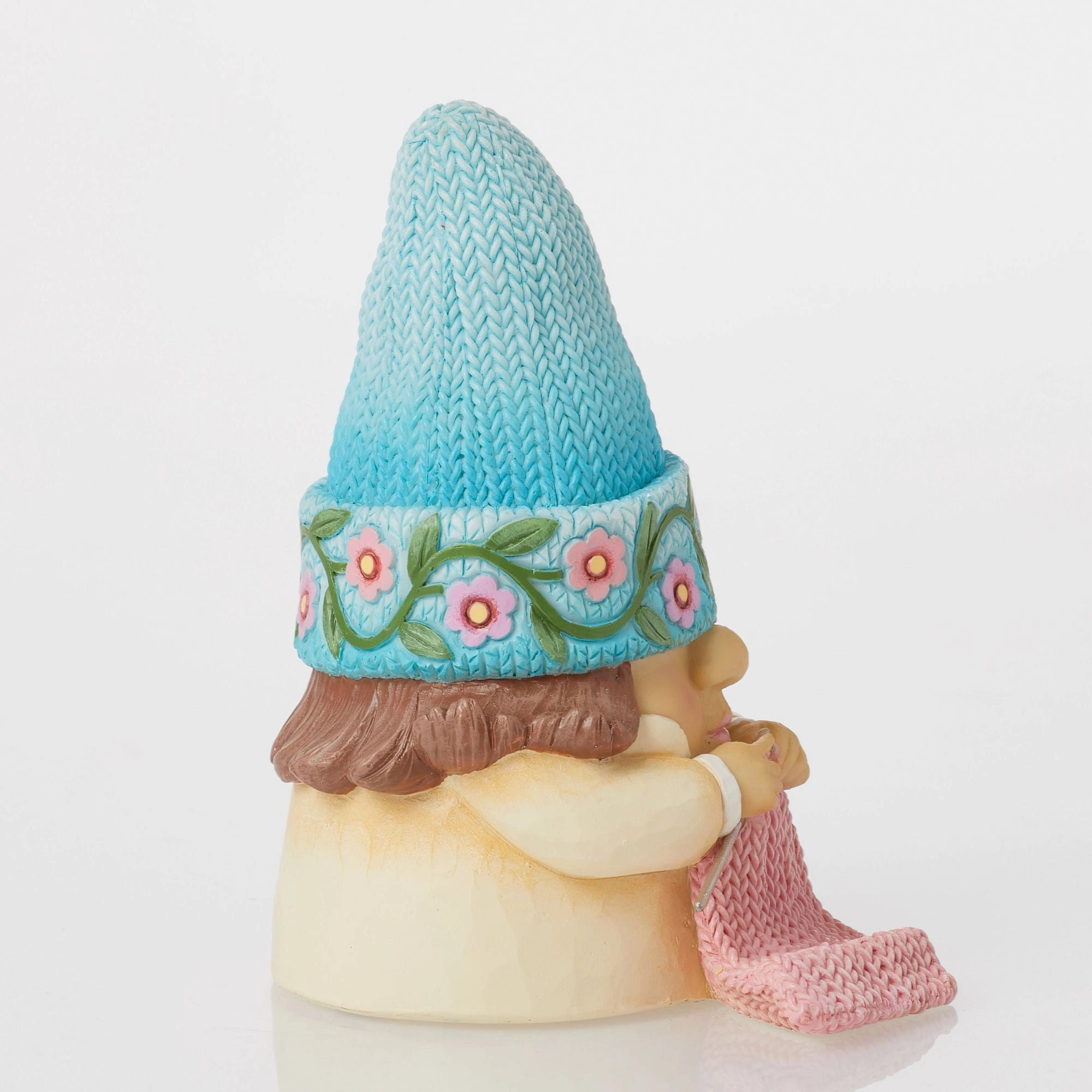 Knitting Hat Gnome Figurine