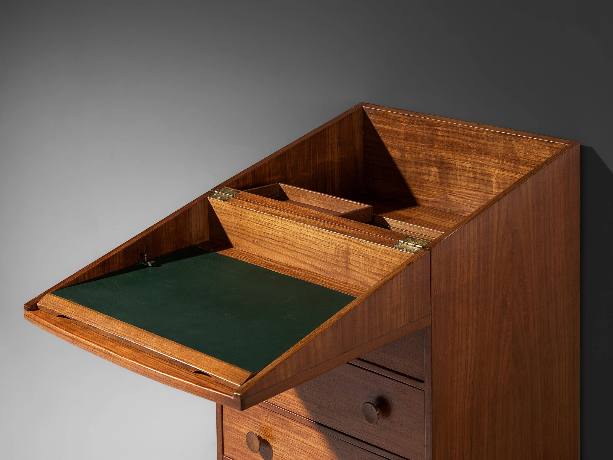 Knud Juul-Hansen Chest of Drawers with Integrated Vanity in Teak