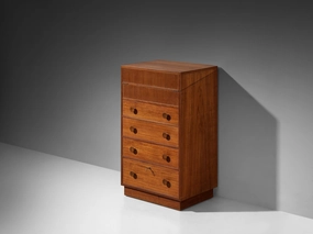 Knud Juul-Hansen Chest of Drawers with Integrated Vanity in Teak storage cabinet,organizer,furniture storage