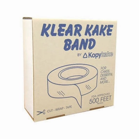 Kopykake KB500 Clear Collar Cake Band Pastry Ribbon, 2.5", 500' per box baking tools,cake baking,kitchen gadgets
