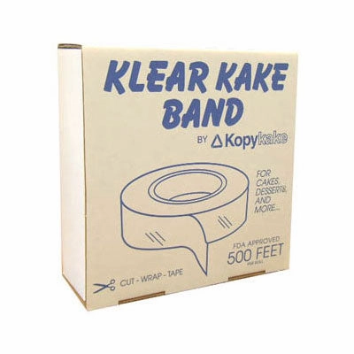 Kopykake KB500 Clear Collar Cake Band Pastry Ribbon, 2.5", 500' per box baking tools,cake baking,kitchen gadgets