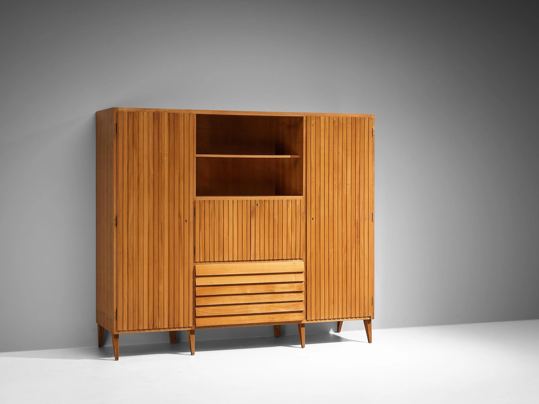 La Permanente Mobili Cant Highboard in Maple