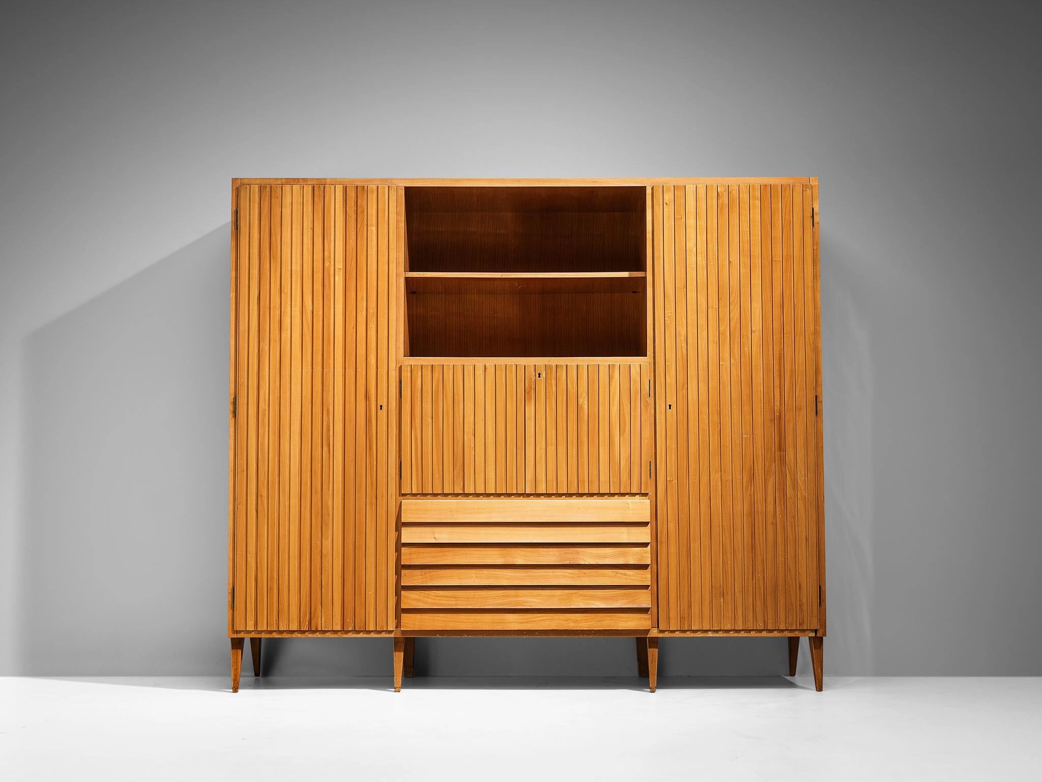La Permanente Mobili Cant Highboard in Maple