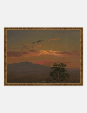 Landscape at Sunset, Hudson NY Print wall art,canvas print,home wall decor
