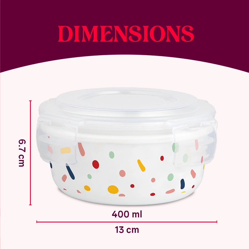 Larah By Borosil Aria Klip N Store Storage Container