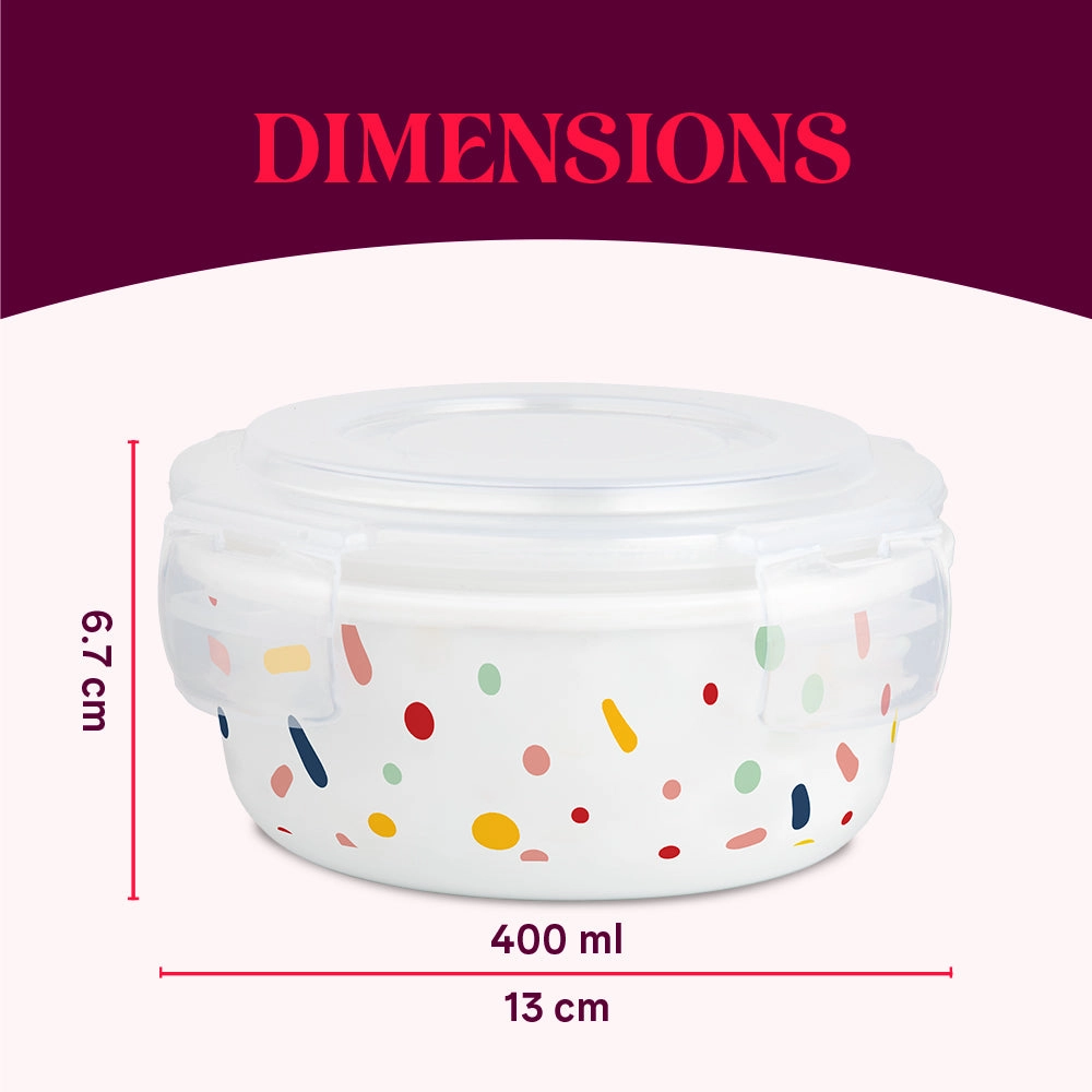 Larah By Borosil Aria Klip N Store Storage Container