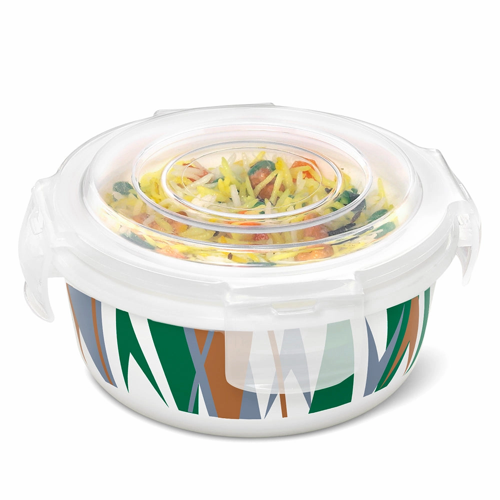 Larah By Borosil Geo Green Klip N Store Storage Container