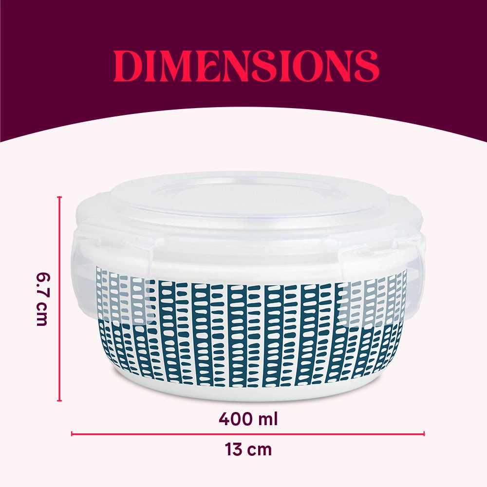 Larah By Borosil Helix Klip N Store Storage Container