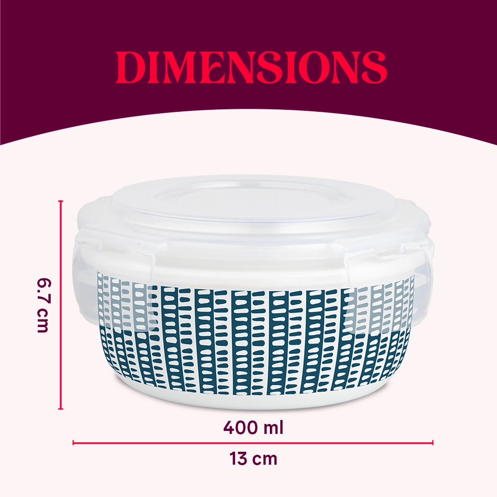 Larah By Borosil Helix Klip N Store Storage Container
