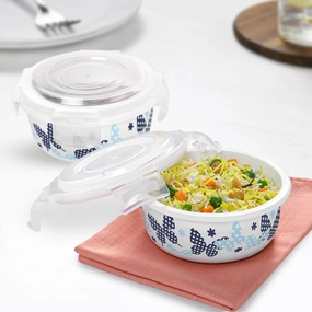 Larah By Borosil Veera Blue Klip N Store Storage Container food storage,storage containers,kitchen storage