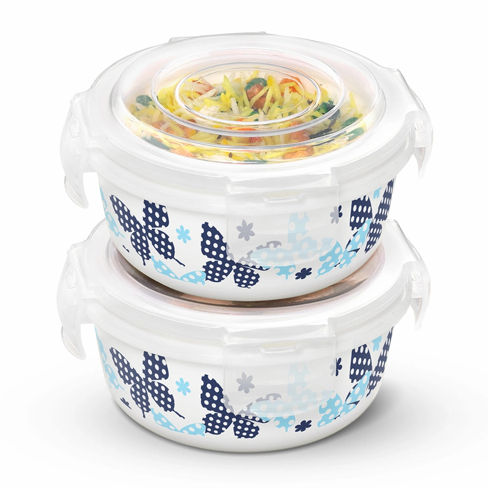 Larah By Borosil Veera Blue Klip N Store Storage Container