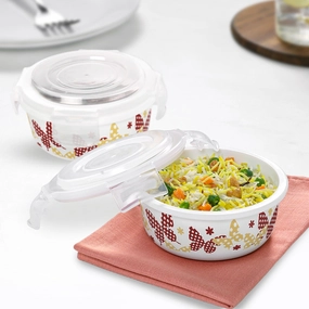 Larah By Borosil Veera Orange Klip N Store Storage Container food storage,storage containers,kitchen storage