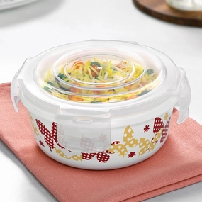 Larah By Borosil Veera Orange Klip N Store Storage Container food storage,storage containers,kitchen storage