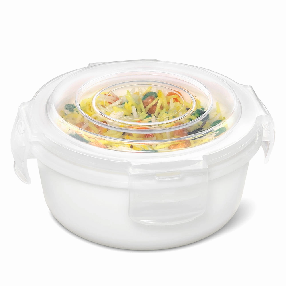 Larah By Borosil White Klip N Store Storage Container