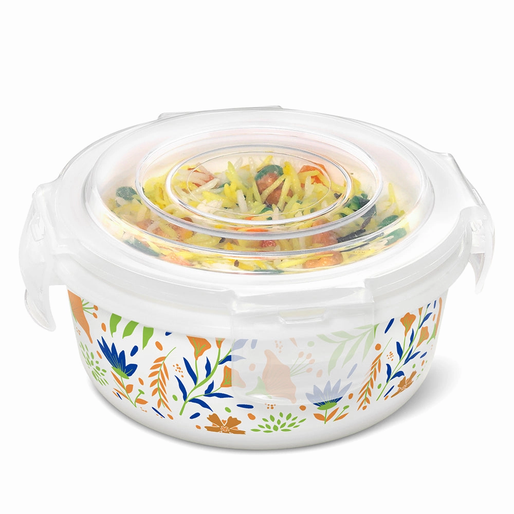 Larah By Borosil Ziva Navy Klip N Store Storage Container