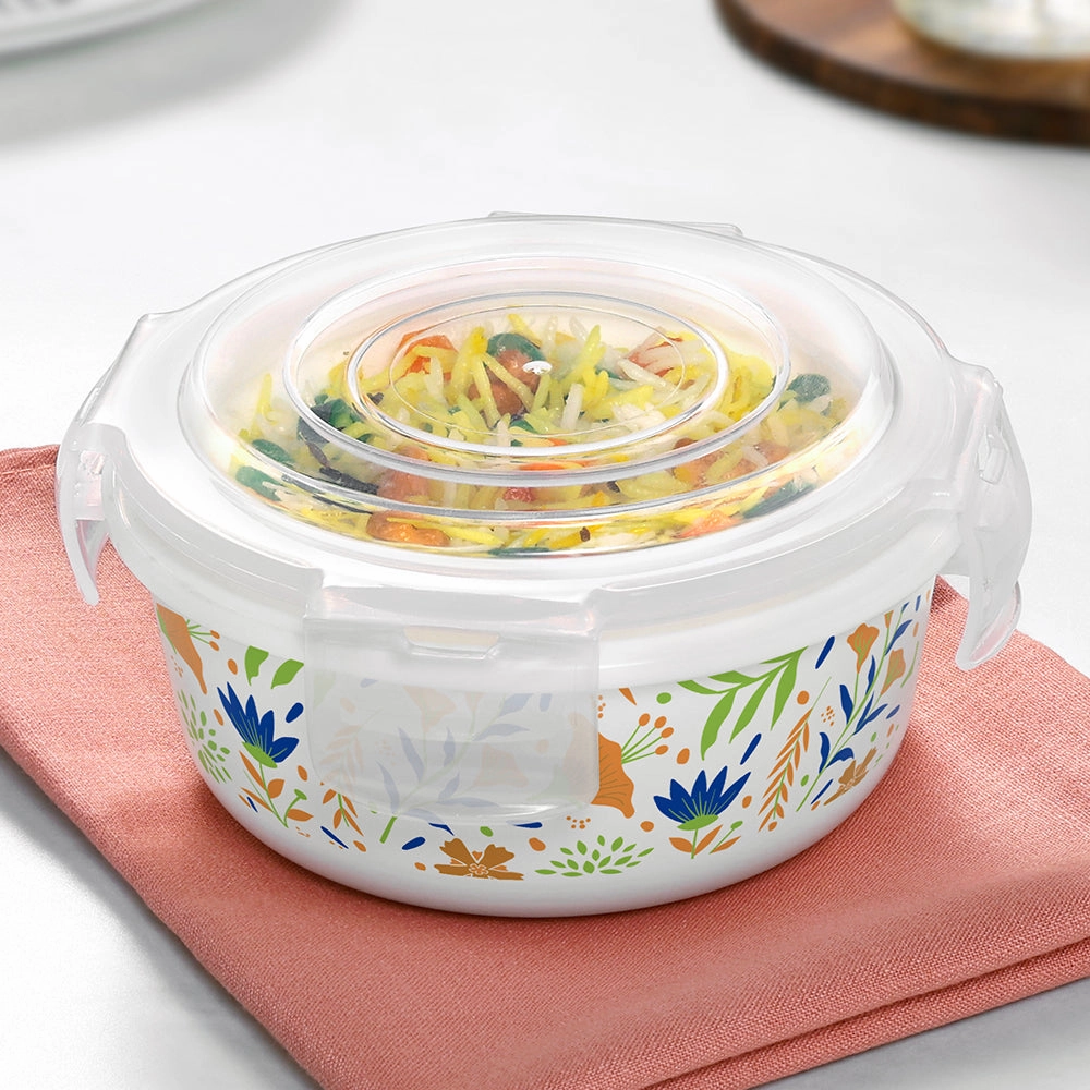 Larah By Borosil Ziva Navy Klip N Store Storage Container food storage,storage containers,kitchen storage