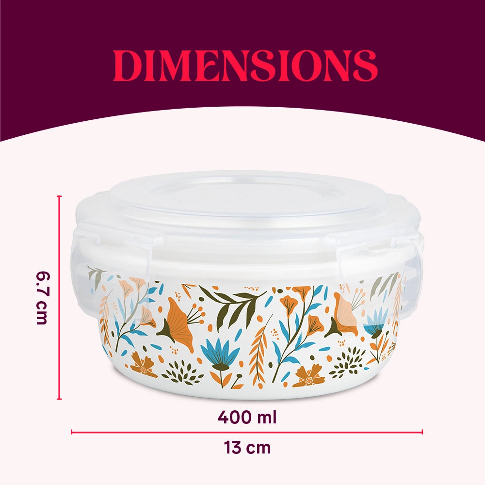 Larah By Borosil Ziva Sky Klip N Store Storage Container