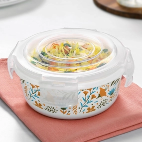 Larah By Borosil Ziva Sky Klip N Store Storage Container food storage,storage containers,kitchen storage