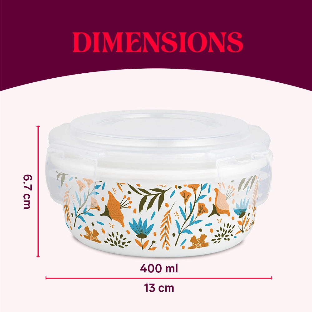 Larah By Borosil Ziva Sky Klip N Store Storage Container