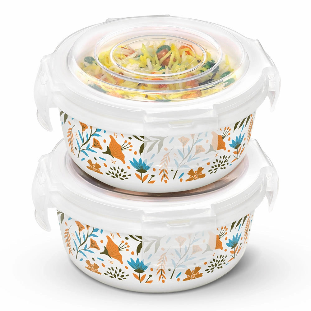 Larah By Borosil Ziva Sky Klip N Store Storage Container