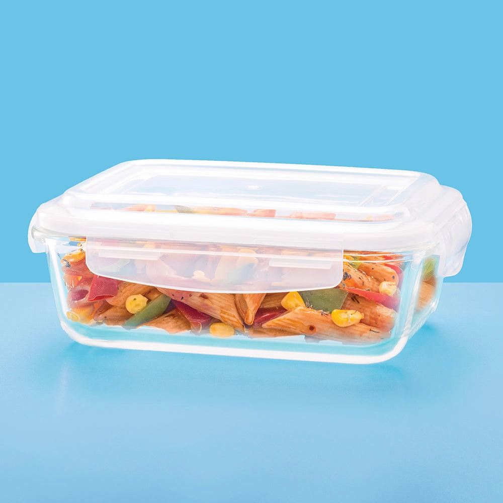 Larah Everyday Klip n Store Rectangular Glass Container