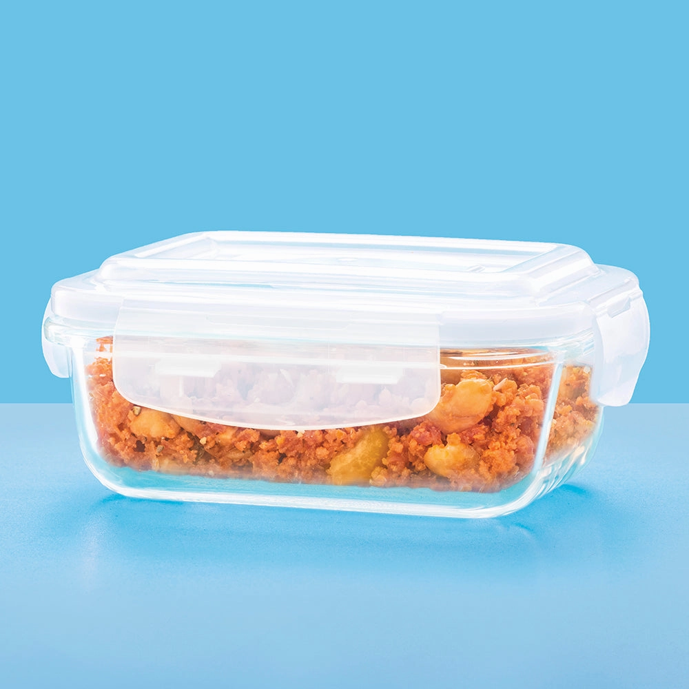 Larah Everyday Klip n Store Rectangular Glass Container