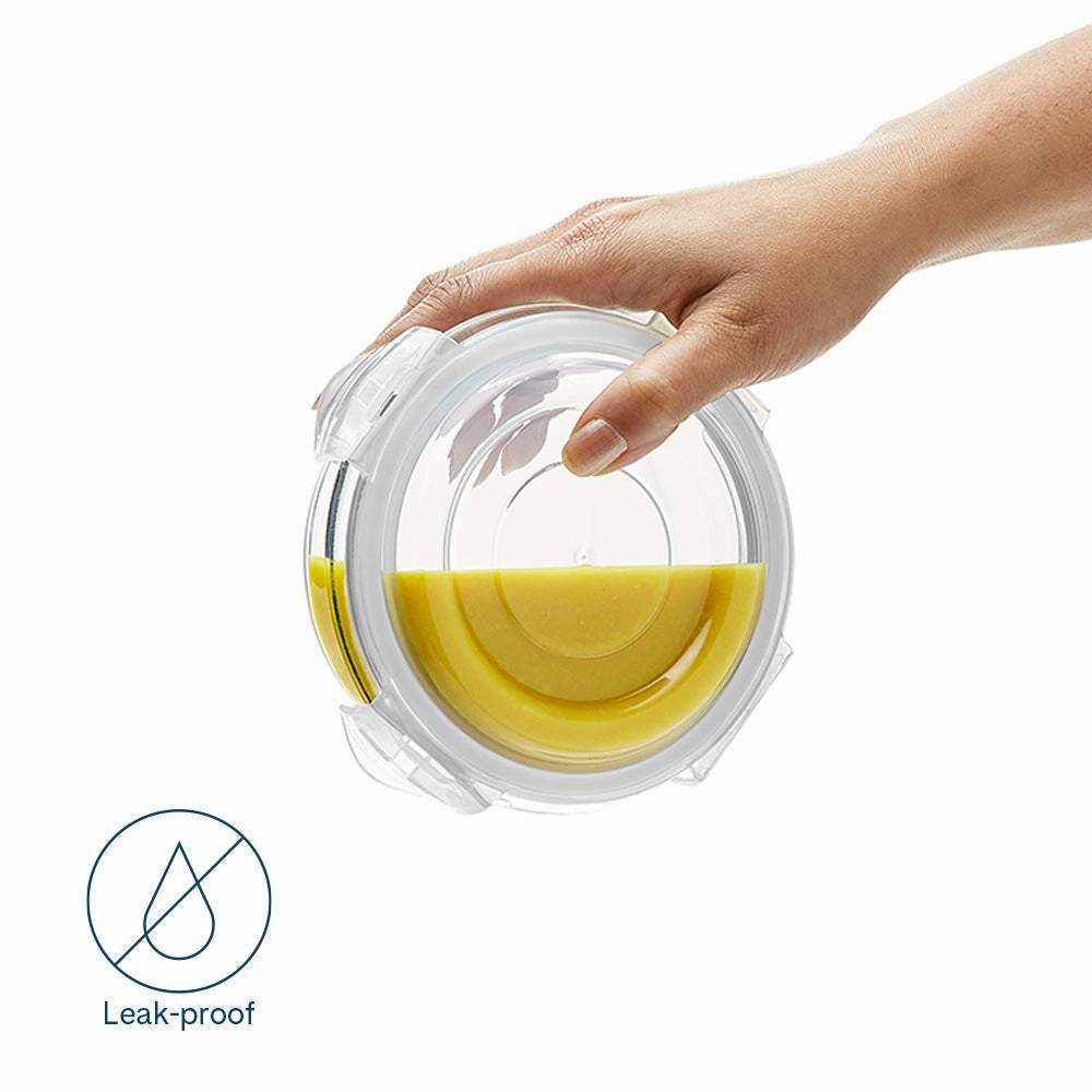 Larah Everyday Klip n Store Round Glass Containers