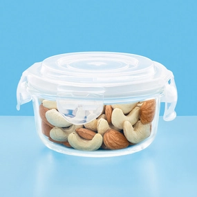 Larah Everyday Klip n Store Round Glass Containers food storage,storage containers,kitchen storage