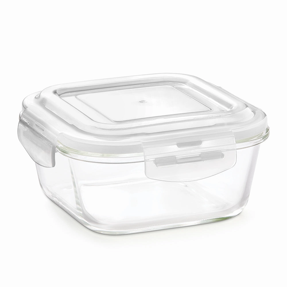 Larah Everyday Klip n Store Square Glass Container