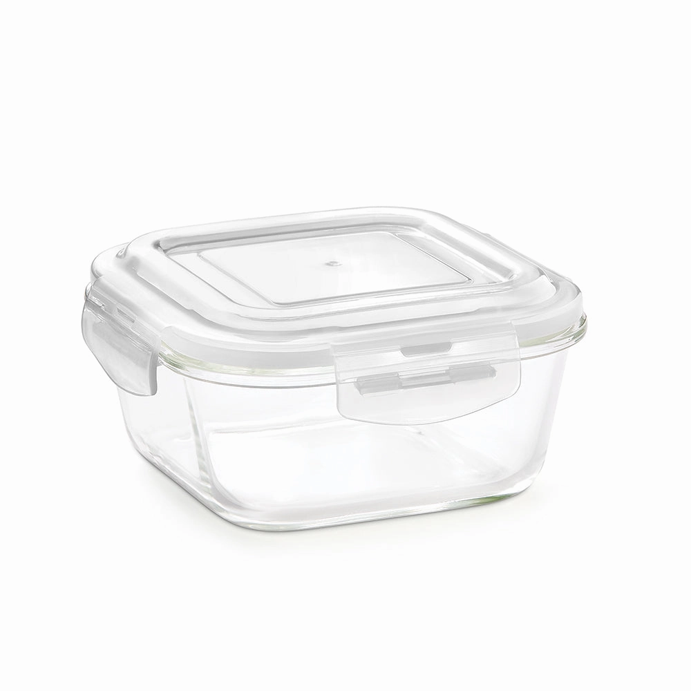 Larah Everyday Klip n Store Square Glass Container