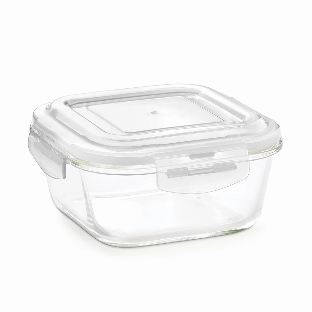 Larah Everyday Klip n Store Square Glass Container