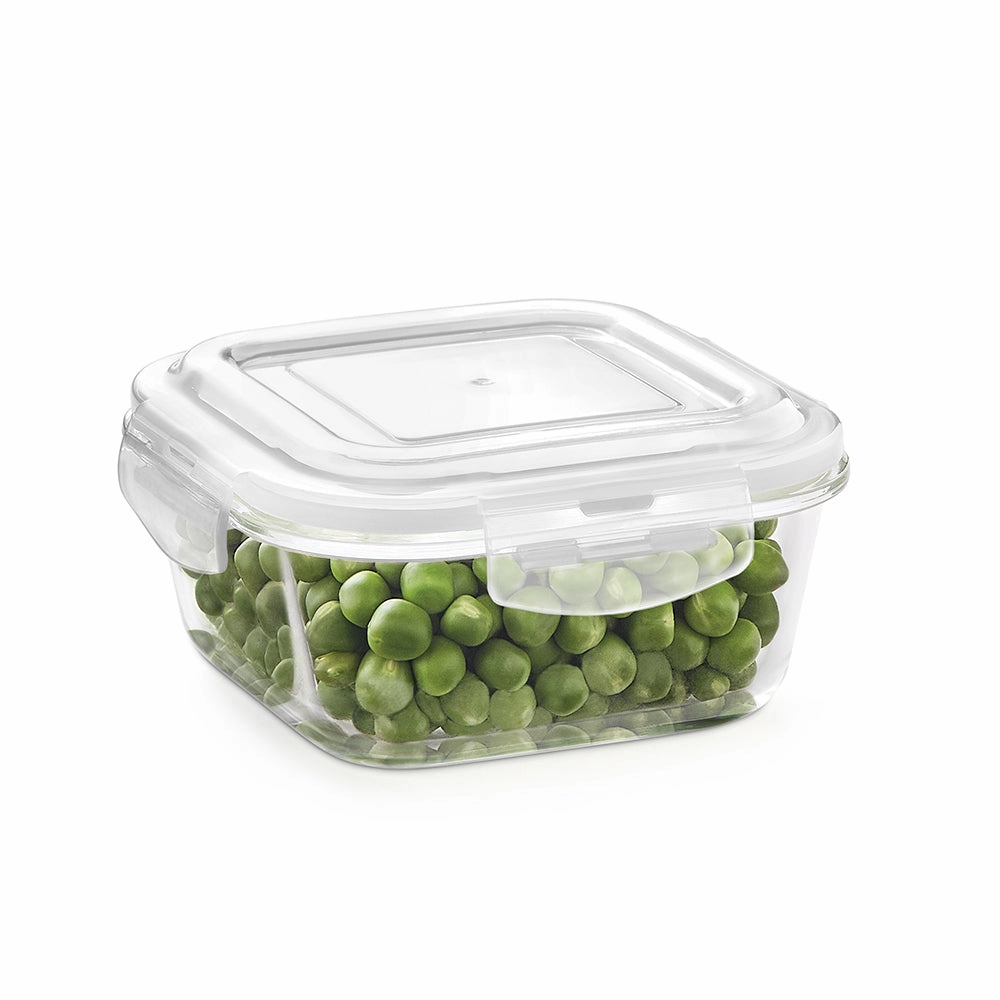 Larah Everyday Klip n Store Square Glass Container