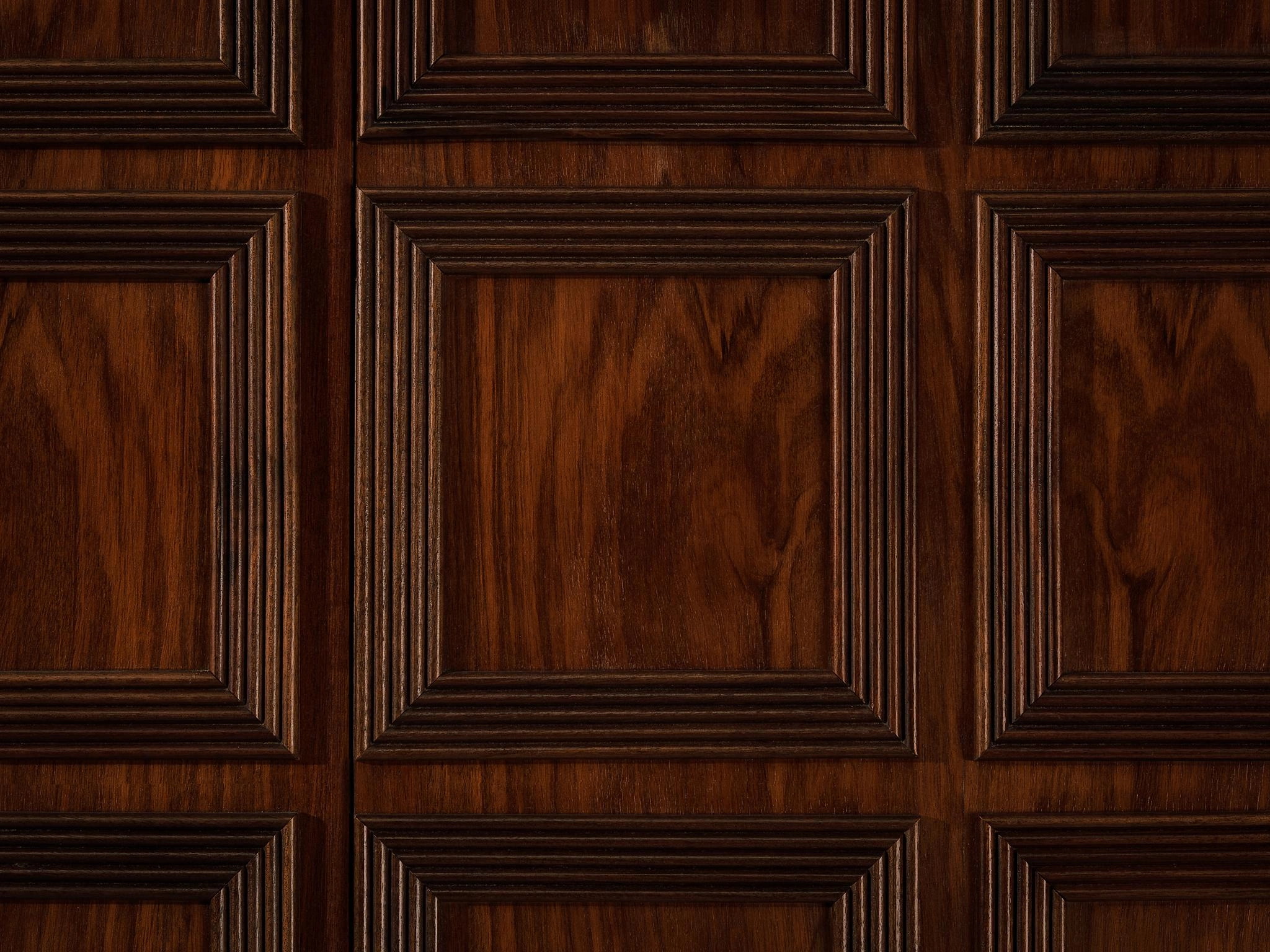 Large Italian Art Deco Wardrobe or Highboard in Walnut 1940s