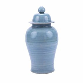 Large Lake Blue Porcelain Temple Jar vase,flower vase,home decoration