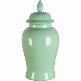 Large Lime Green Porcelain Temple Jar vase,flower vase,home decoration