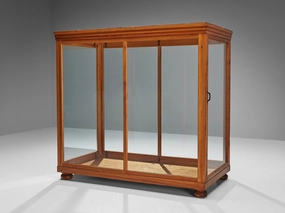 Large Showcase in Pine and Glass storage cabinet,organizer,furniture storage
