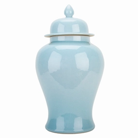 Large Temple Jar in Celadon vase,flower vase,home decoration