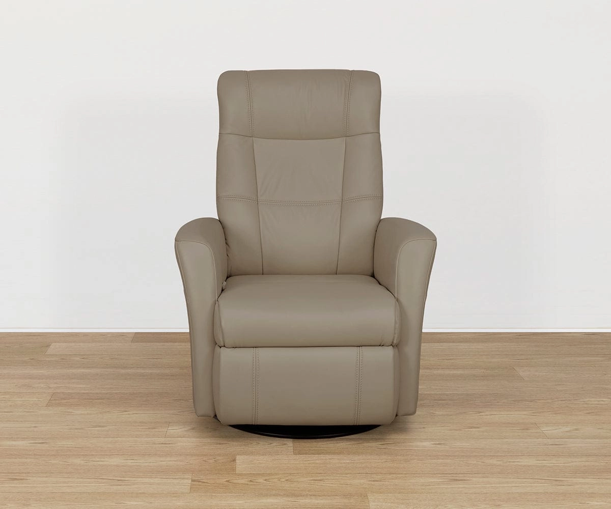 Lathan Manual Leather Recliner