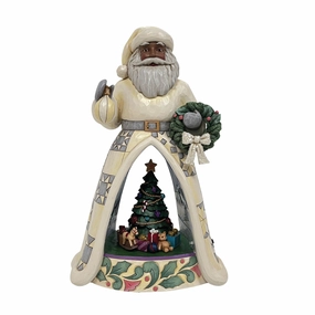 LED Santa Open Scene with Anim figurines,decorative figurines,home accents