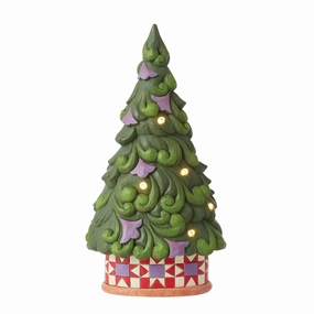 LED Tree Star Pattern Base figurines,decorative figurines,home accents