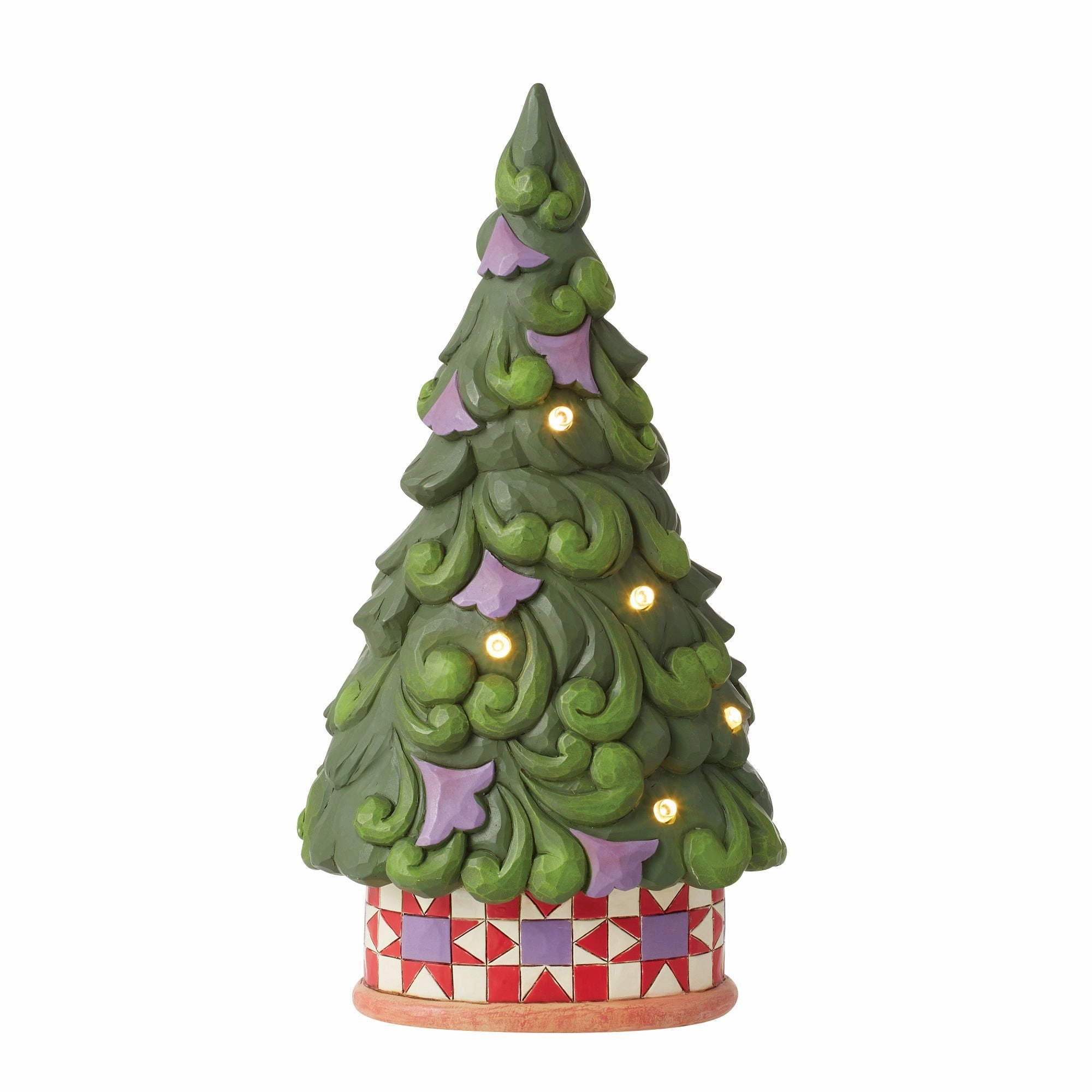 LED Tree Star Pattern Base figurines,decorative figurines,home accents
