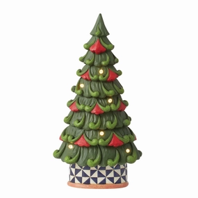 LED Tree Windmill Pattern Base figurines,decorative figurines,home accents