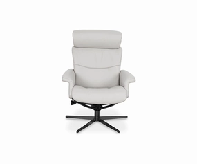 Leif Leather Recliner & Ottoman sofa,couch,living room furniture