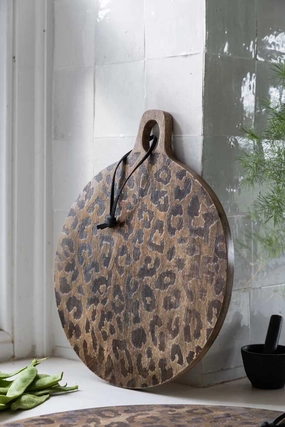 Leopard Print Mango Wood Serving Board - Small kitchenware,kitchen essentials,cooking tools