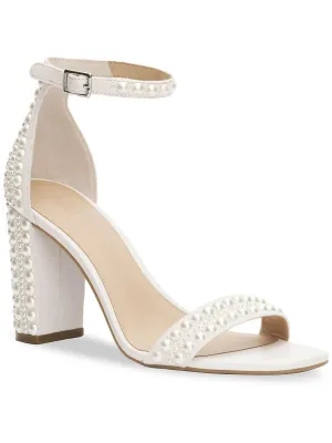 Lexini Womens Embellished Man Made Heels