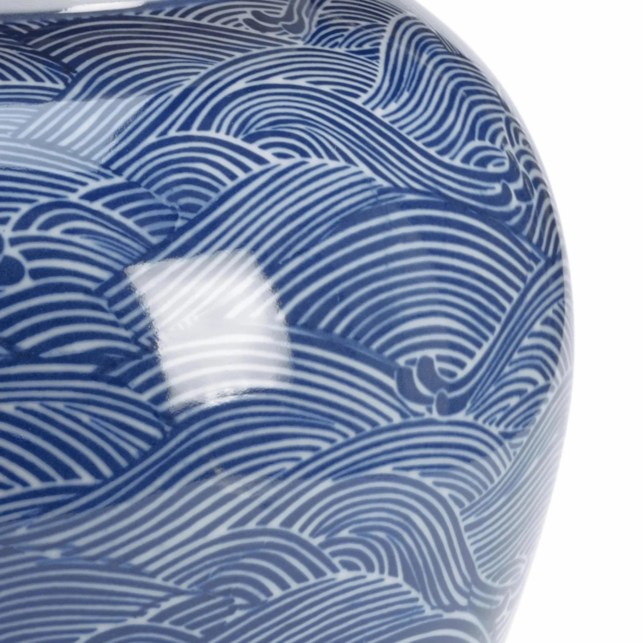Lidded Ocean Ginger Jar