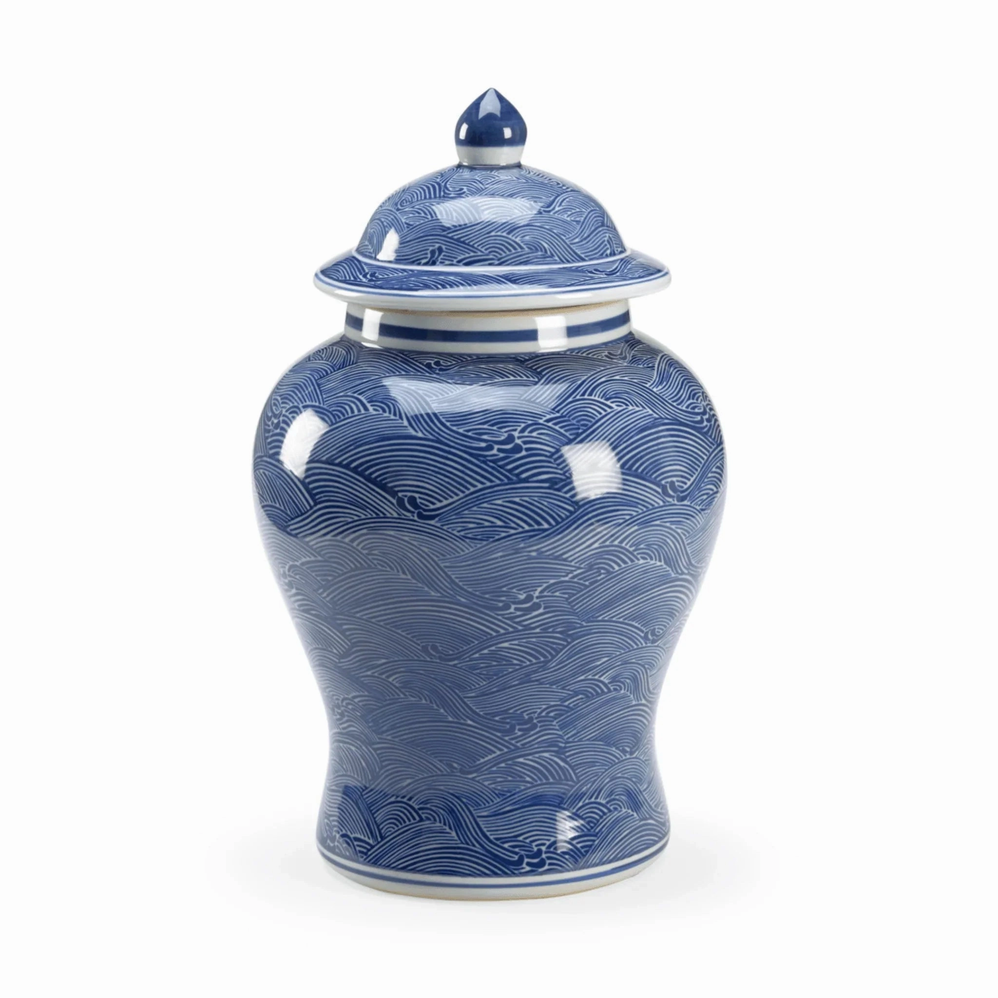 Lidded Ocean Ginger Jar vase,flower vase,home decoration