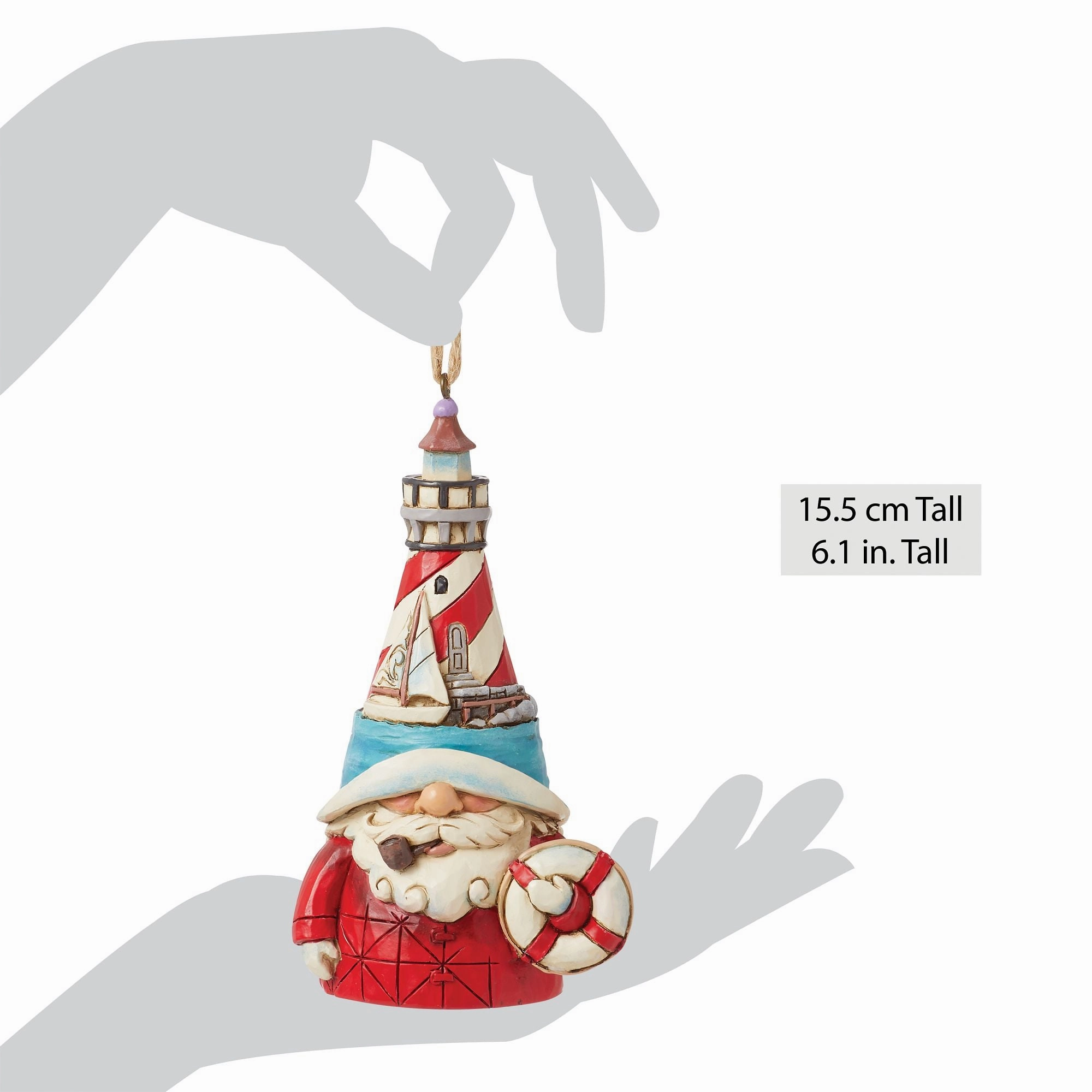 Lighthouse Hat Gnome Ornament