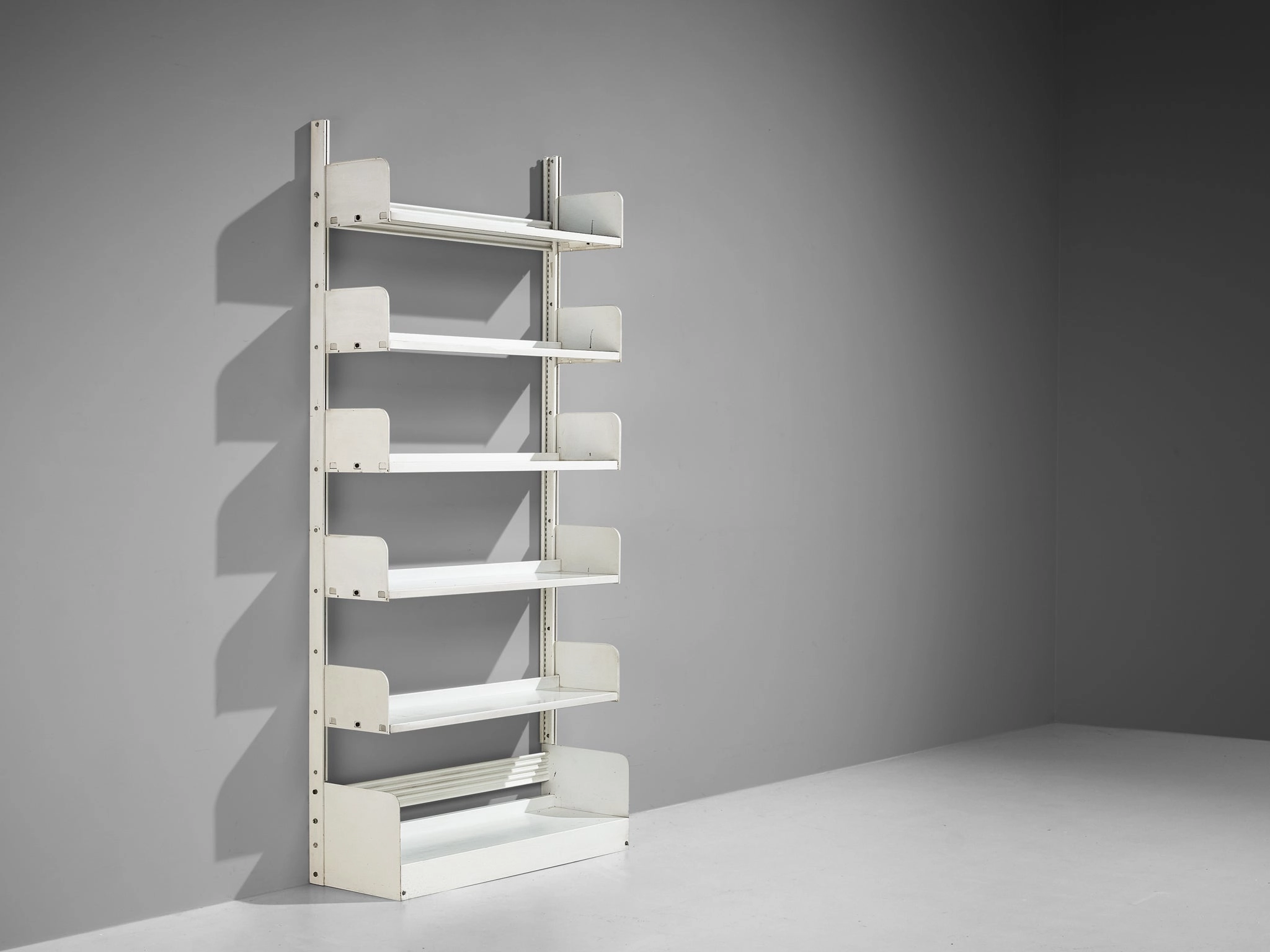 Lips Vago 'Congresso' Bookcase in White Steel storage cabinet,organizer,furniture storage