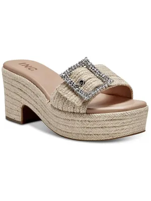 Lixtey Womens Slide Platform Block Heels